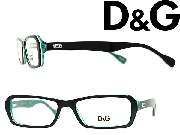 【カード決済OK！】【送料無料】D&G メガネフレーム ブラック×ホワイト 眼鏡 めがね アイウェア 0DD-1225-1870