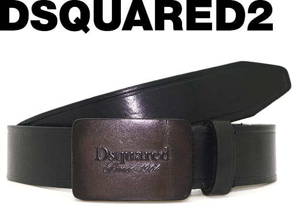 【カード決済OK！】【送料無料】ブラックベルト ディースクエアード DSQUARED2 レザー '12秋冬 D2 W12BE4406-V291-5420 WN0016