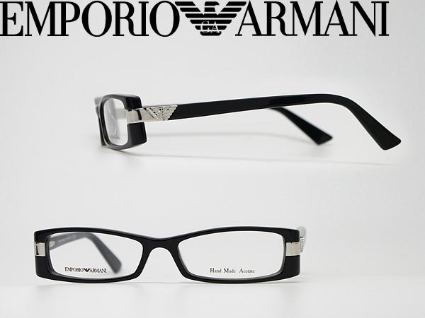 【カード決済OK！】【送料無料】エンポリオアルマーニ めがね メガネフレーム EMPORIO ARMANI 眼鏡 ブラック EMP-EA-9650-807