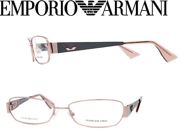 【カード決済OK！】【送料無料】めがね エンポリオアルマーニ EMPORIO ARMANI ピンクシルバー メガネフレーム 眼鏡 EMP-EA-9669-UTN■■クレジットカード決済も可能！■■＜eコレクト＞佐川急便が玄関先で決済いたします。人気のEMPORIO ARMANIエンポリオアルマーニメガネフレーム・眼鏡！