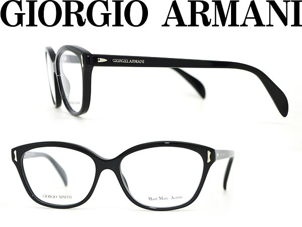 【カード決済OK！】【送料無料】ジョルジオアルマーニ めがね ブラック GIORGIO ARMANI メガネフレーム 眼鏡 アイウェア ARM-GA-818-807 WN0015