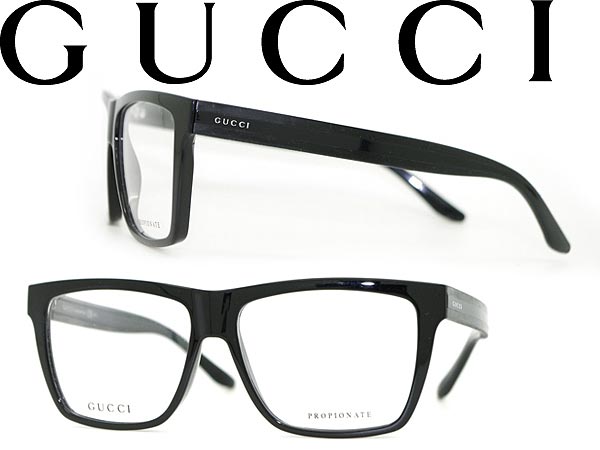 【カード決済OK！】【送料無料】グッチ 眼鏡 ブラック ウェリントン型 GUCCI メガネフレーム めがね GUC-GG-1008-52R WN0019