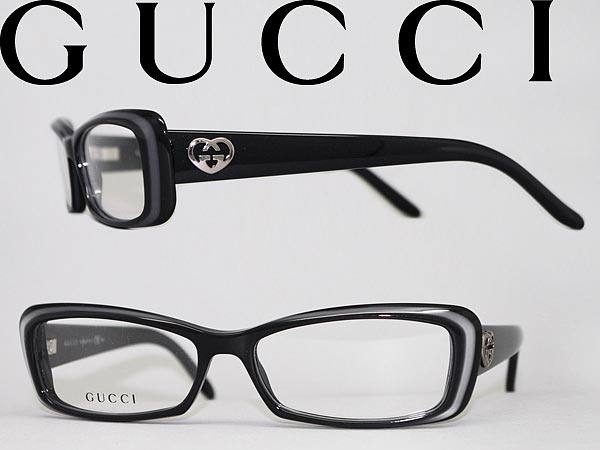 【カード決済OK！】【送料無料】メガネフレーム GUCCI ブラック×グレー スクエア型 グッチ 眼鏡 めがね GUC-GG-3516-E6Q WN0019