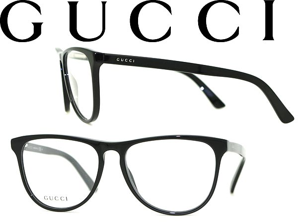 【カード決済OK！】【送料無料】GUCCI メガネフレーム ブラック グッチ 眼鏡 めがね アイウェア GUC-GG-3518-807 □■値下げ■□