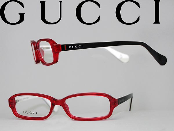 【カード決済OK！】【送料無料】【子供用/キッズ/ジュニア】 GUCCI めがね レッド×ブラック グッチ メガネフレーム 眼鏡 アイウェア GUC-GG-5003-C-47F