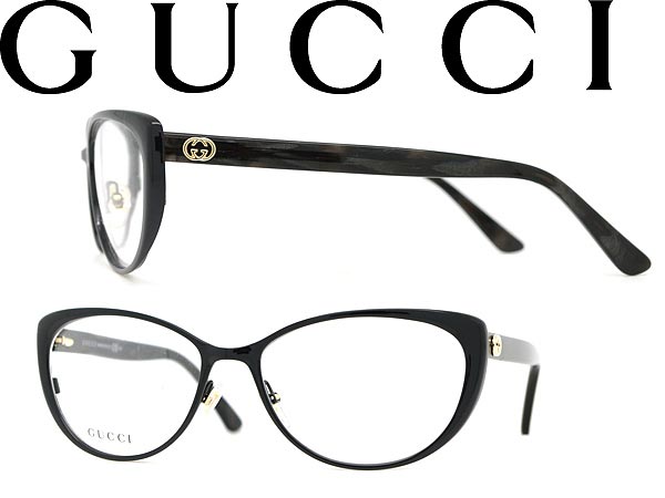 【カード決済OK！】【送料無料】GUCCI メガネフレーム ブラック×マーブル グッチ 眼鏡 めがね アイウェア GUC-GG-2882-RXC WN0038