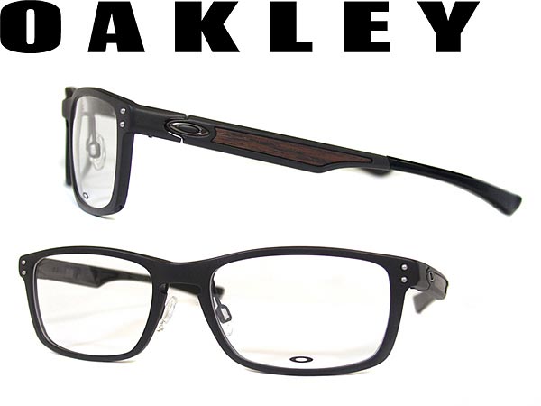 【カード決済OK！】【送料無料】OAKLEY メガネフレーム オークリー 眼鏡 アイウェア マットブラック×ダークブラウン（ウッド）PLANK-22-193■■クレジットカード決済も可能！■■＜eコレクト＞佐川急便が玄関先で決済いたします。人気のOAKLEY オークリー眼鏡メガネフレーム！