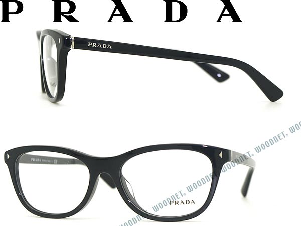 【送料無料】PRADA 眼鏡 ブラック プラダ メガネフレーム めがね PR-05RVF-…...:woodnet:10010259