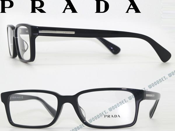 【送料無料】PRADA めがね ブラック プラダ メガネフレーム 眼鏡 PR-15QVF-…...:woodnet:10009560
