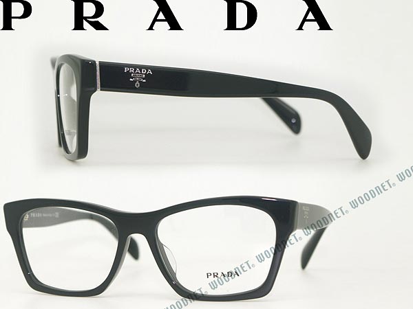 【送料無料】プラダ PRADA メガネフレーム 眼鏡 ブラック めがね PR22SVF-1AB1O1...:woodnet:10011435