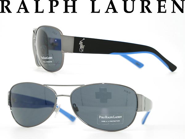 【カード決済OK！】【送料無料】RALPH LAUREN ブラックサングラス ラルフローレン アイウェア 0PH-3049-900287 □■値下げ■□