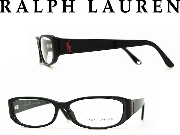 【カード決済OK！】【送料無料】RALPH LAUREN 眼鏡 ブラック×レッド ラルフローレン メガネフレーム めがね アイウェア 0RL-6046-5001 WN0046