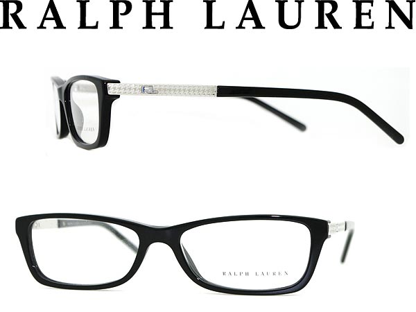 【カード決済OK！】【送料無料】ラルフローレン めがね ブラック×シルバー RALPH LAUREN メガネフレーム 眼鏡 アイウェア 0RL-6077-5001 WN0007