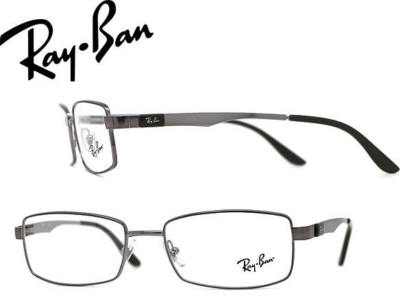 【カード決済OK！】【送料無料】RayBan めがね ダークシルバー×グレー レイバン メガネフレーム 眼鏡 アイウェア 0RX-6155-2553