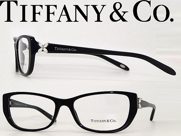 【送料無料】めがね Tiffany & Co. ティファニー ブラック メガネフレーム 眼…...:woodnet:10006737