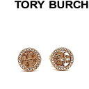 TORY BURCH ピアス トリーバーチ レディース クリスタルロゴ ローズゴールド 53422-696 ブランド