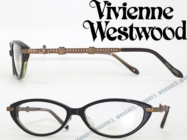 【送料無料】めがね Vivienne Westwood ブラウングラデーション フォックス…...:woodnet:10009659
