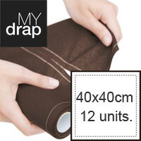 【送料無料】マイドラップ MY drap プレカットロールナプキン Cotton Basic 40×40cm 12枚 カラー：エクリュ以外（12色）【free-0113】