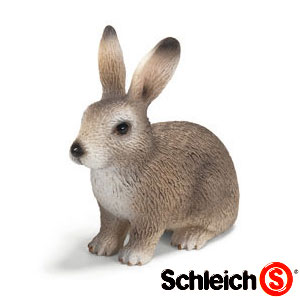 シュライヒ(Schleich)野ウサギ(グレー)シュライヒのフィギュアはリアルで精巧な仕上がり