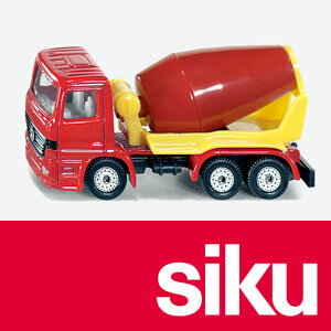 SIKU(ジク)　メルセデス・ベンツ　セメントミキサートラック　1/87世界100ヶ国以上で愛されているドイツ製ミニカー