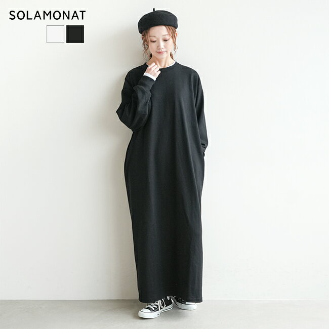 ◇[SMA-PENOPLSV]SOLAMONAT(ソラモナ) ペンネ天竺ロングスリーブワンピース/レディース/カットソー/<strong>ウッディーハウス</strong>