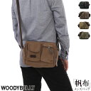 WOODYBELLY ショルダーバッグ メンズ 帆布 キャン...