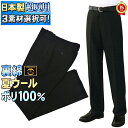 【送料無料】日本製 学生服 夏ズボン やや細め標準型 学生ズボン /さらっと裏綿/夏ウ