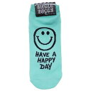 HAVE A HAPPY DAY アンクルソックス/パステルグリーン【okt-155142】