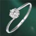 【送料無料】プラチナ0.3ct ダイヤリング 指輪 19号