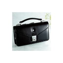 【送料無料】【日本製】家紋付 礼装多機能バッグ (小) 鍵付◆丸に下がり藤 backs-22