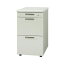 【送料無料】プラス 脇机3段 RJ-046A-3 LGY エルグレー 引出A