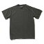 【送料無料】50回ウォツシュ加工ガーメント後染め6.2オンスヘビーウェイトTシャツ ペッパー M
