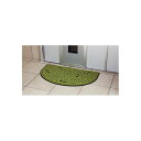 【送料無料】玄関マット/ドアマット 【屋外】 45cm×75cm グリーン 洗えるソフテップマット プチリーフ