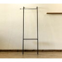 【送料無料】ウォールスタンドハンガー/コートハンガー 【ブラック】 幅66cm スチール 棚板1枚 アジャスター付き 〔リビング 玄関〕【代引不可】