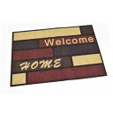 【送料無料】玄関マット/ドアマット 【60×90cm ウェルカムブリックス】 クッション性 PVC ベストコ エントランスマット 〔店舗 お店〕【代引不可】