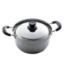 【送料無料】【12個セット】 ふきこぼれにくい 片手鍋/手鍋 【20cm】 蓋付き ステンレス鋼 フェノール樹脂 Returner 〔キッチン 台所〕
