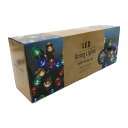 LED イルミネーション ストレート (マルチカラー) 200球 屋内外用 ケーブル収納ラップ付 200 LED String Wrap Set