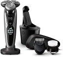 除菌洗浄器付き フィリップス 9000シリーズ メンズ 電気シェーバー 72枚刃 回転式 お風呂剃り & 丸洗い可 トリマー・洗顔ブラシ・洗浄充電器付 S9732A/33