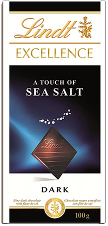 リンツ　エクセレンス　シーソルト 100g　(★クール便)チョコの中にフランス産天然海塩をアクセントにした独特の味わい