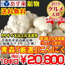 【送料無料】新物平成29年度産あす楽★国産トップブランド青森『厳選』にんにく10キロ Mサイズ以上大玉混合青森県産にんにく10kg★【訳あり】青森 にんにく 10キロ【20800円】中国産と比べてください(1235)