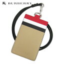 【2020春夏新作】 バーバリー/BURBERRY London England ユニセックス カードホルダー 8028576 (RED/BLACK/BEIGE/A4587) ネックホルダー/ネックストラップ/IDカードホルダー/小物/プレゼント/誕生日/クリスマス/男女兼用/メンズ/レディース/SL