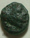【レア!!】★古代ギリシャ銅貨★ 戦の女神アテナの頭部/車輪 紀元前.350-200年 トラキア(Thrace) VF!!