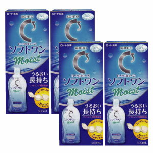 【送料無料】ポイント5倍！ ロートソフトワンモイスト500ml×4本、レンズケース付 【%OFF】 【東北復興_青森県】【1koff】 　【マラソン201207_日用品】【1207P05】