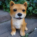 犬の置物 柴犬 いぬ イヌ 動物 9684H オーナメント ガーデン オブジェ 庭 雑貨 ガーデニング インテリア 雑貨 マスコット