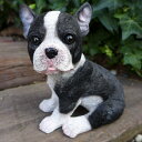 犬の置物 フレンチブルドッグ いぬ イヌ 動物 3702-06 オーナメント ガーデン オブジェ 庭 ガーデニング インテリア 雑貨 マスコット リアル 陶器 ディスプレイ