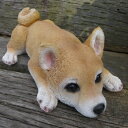 犬の置物 柴犬 3788-00 いぬ イヌ 動物 オーナメント ガーデン インテリア 雑貨 置物 庭 ガーデンマスコット 雑貨小物 ディスプレィ 陶器 リアル
