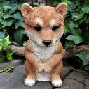 犬の置物 柴犬 おじぎドッグ 子犬 167QY いぬ イヌ 動物 オーナメント ガーデン オブジェ 庭 雑貨 ガーデニング インテリア マスコット リアル ディスプレィ