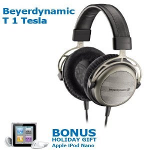 Beyerdynamic T1 Tesla Audiofile Stereo Headphone ヘッドフォン + BONUS HOLIDAY GIFT Apple iPod nano