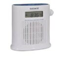 SONY ICFS79W AM/FM/Weather Band Digital Tuner Shower Radio (White)