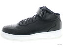 【US10】NIKE AIR FORCE 1 MID CMFT SP 718153-008 black/black-team orange エア フォース ミッド 未使用品【中古】